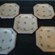 Suite de 5 assiettes à dessert vintage