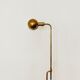 1970s adjustable BOLA brass floor or table lamp by Florian Schulz