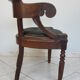 Fauteuil de bureau bois et cuir