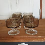 Set of eight glasses