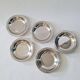 Set of 5 small stainless steel 18/10 bowls by Jean Couzon Silversmith - vintage