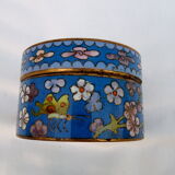 Box in partitioned enamels, china late 19th century