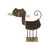 Brutalist sculpture of a cat in copper and brass by JARC, 1950s.