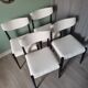 Chaises scandinaves blanches