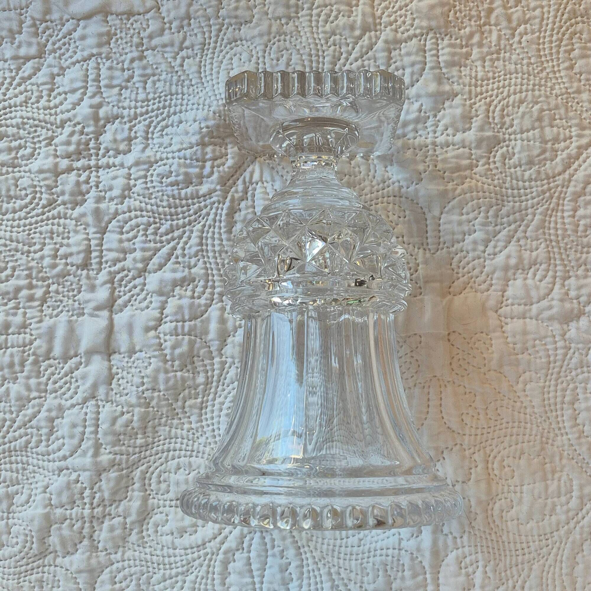Crystal vase signed Art Vannes France – Médicis shape – 28 cm