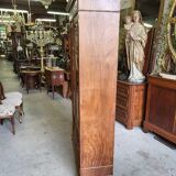 Bookcase showcase 2 doors 1900 in blond walnut