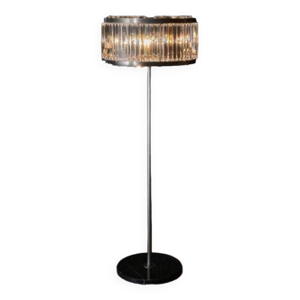 Solid Crystal/Metal Floor Lamp - Marble base