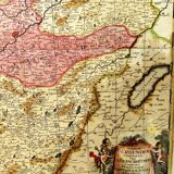 Old map of the Franche Comté Gérard Valk 1690