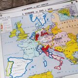 Geographic map cabinet