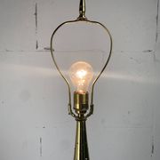 Grande lampe de table en laiton de style Stilnovo Spoutnik du milieu du siècle, États-Unis, années 1950