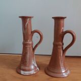 Stoneware candle holders