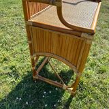 Bamboo and rattan dressing table