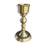 Solid brass gilded candlestick
