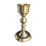 Solid brass gilded candlestick