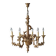 Giltwood five-arm chandelier, Central Europe, early 20th century