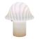 Striped glass mushroom table lamp from Peill & Putzler Germany 1970s