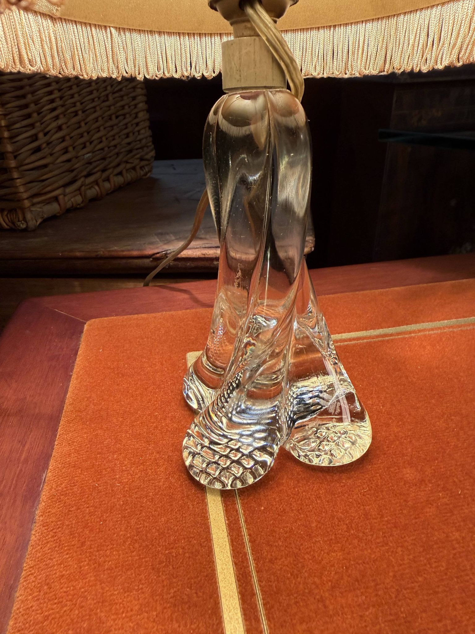 Lampe de chevet en cristal