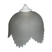 1970 moulded glass globe suspension