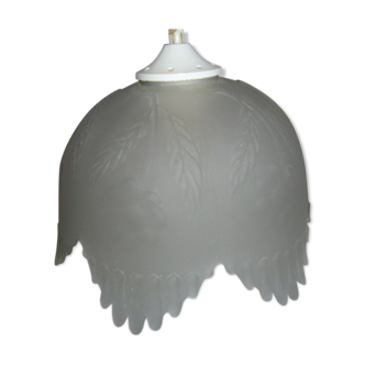 1970 moulded glass globe suspension