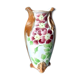 Saint-clément art nouveau vase signed ck in barbotine with decor de fleurs bordeaux