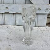 Pretty CRYSTAL floral vase from veissiere in BACCARAT