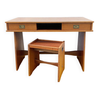 Gautier liner model desk with matching stool