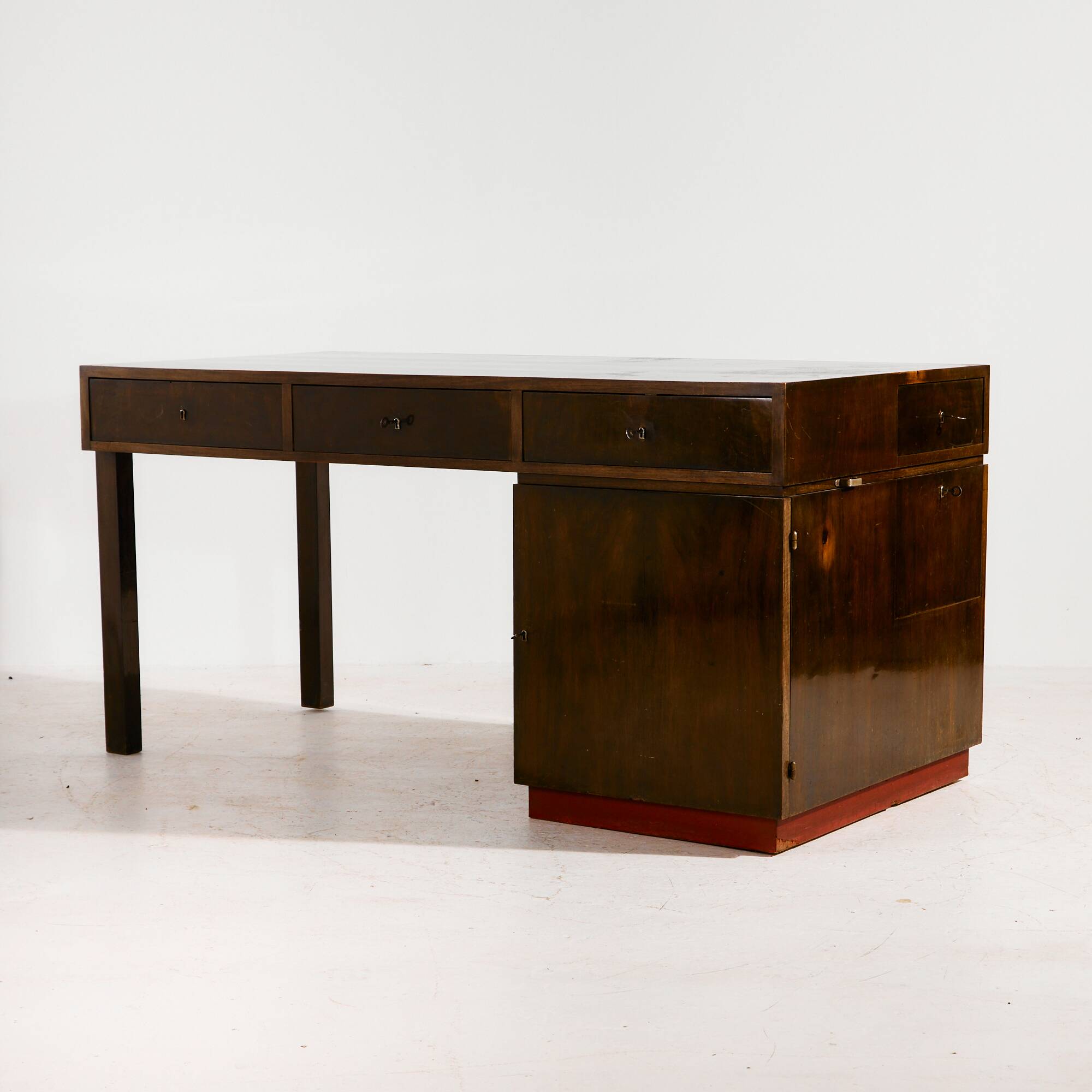 Art Deco desk and armchair, set of 2