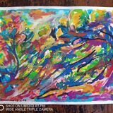 Pierre Lacroux (1909-1993) Gouache on paper 24 x 32 cm - from 1989 - (316)