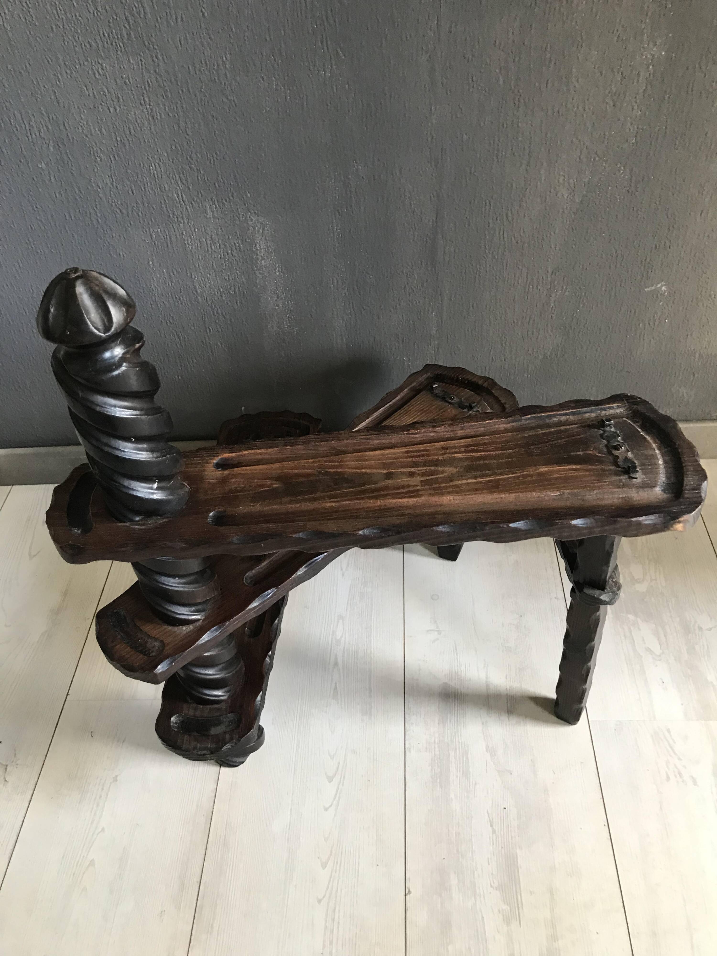 Vintage English Library Stepladder