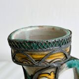 Berrada decorative pitcher made of pewter.