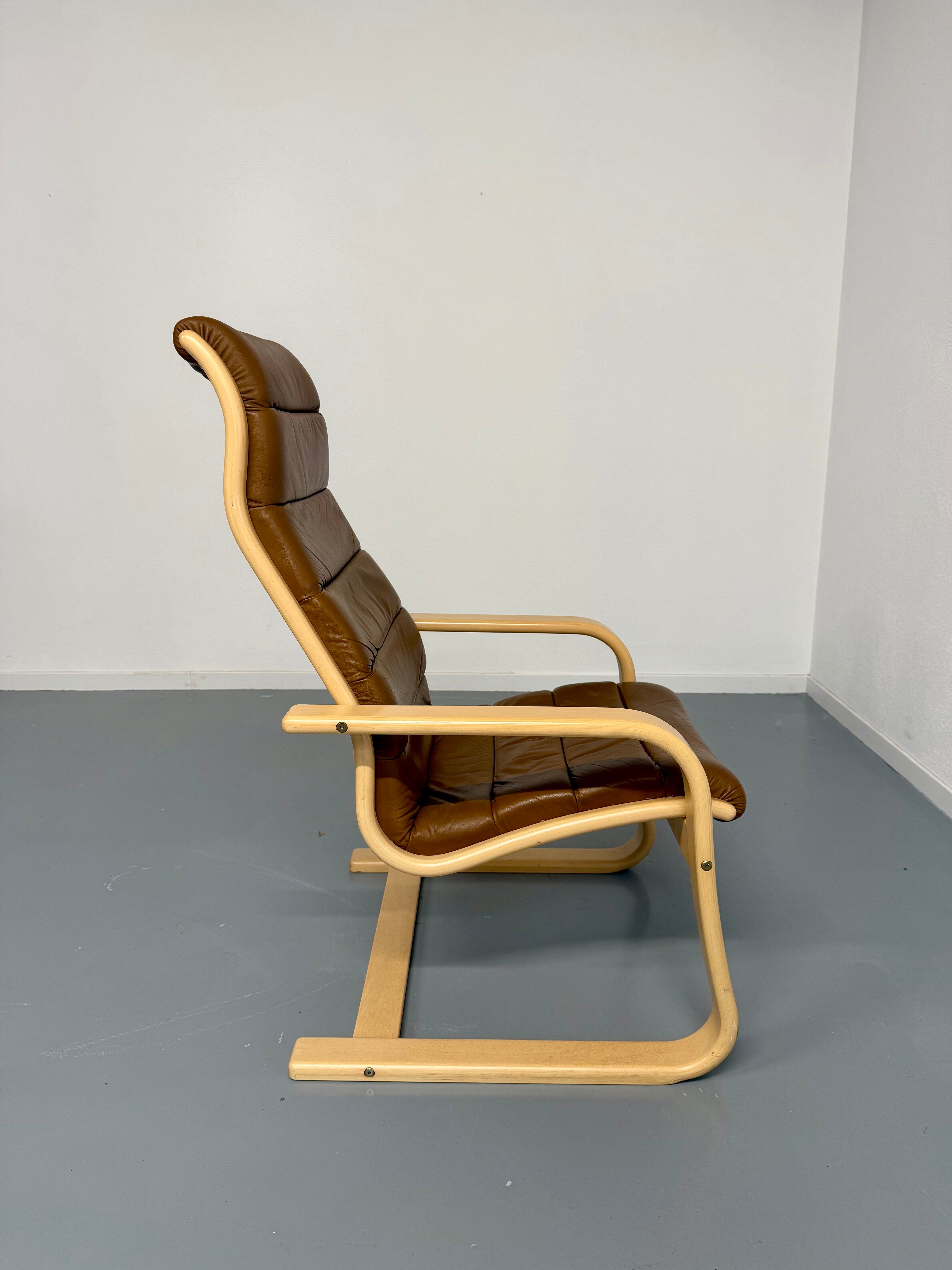 Vintage Swedish lounge chair designed by Yngve Ekström from the 1970s.