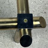 Vintage Italian coffee table 80'S in brass and iron