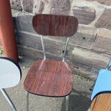 6 vintage mismatched formica chairs