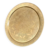 XXL chiseled brass tray