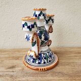 Glazed ceramic candle holder