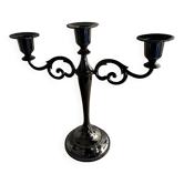 Chandelier 3 feux en métal noir vernis