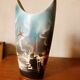 Vase à décor marin forme libre