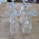 6 flutes in thick chiseled glass
