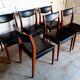 6 vintage Scandinavian teak chairs 50s 60s