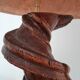 Handmade lamp in turned wood