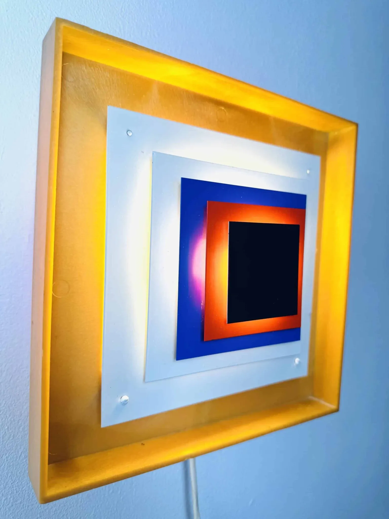 Kvadrille Wall Lamp By Bengt Karlby For Lyfa, Denmark, 1970S