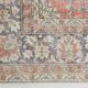 7x11 Salmon Pink & Blue Vintage Persian Rug, Large Floral Rustic Decor