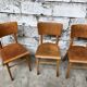 Série de 6 chaises bistrot Thonet en bois clair