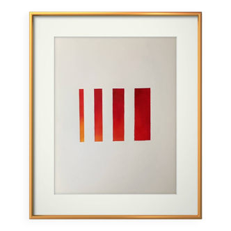 Minimalist geometric painting
