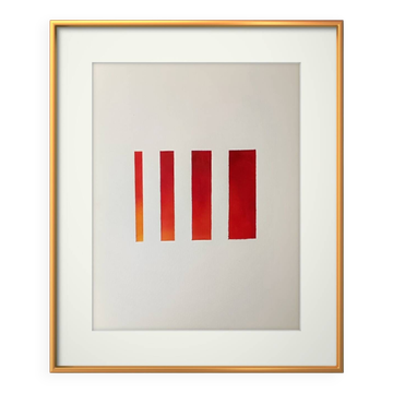 Peinture géométrique minimaliste