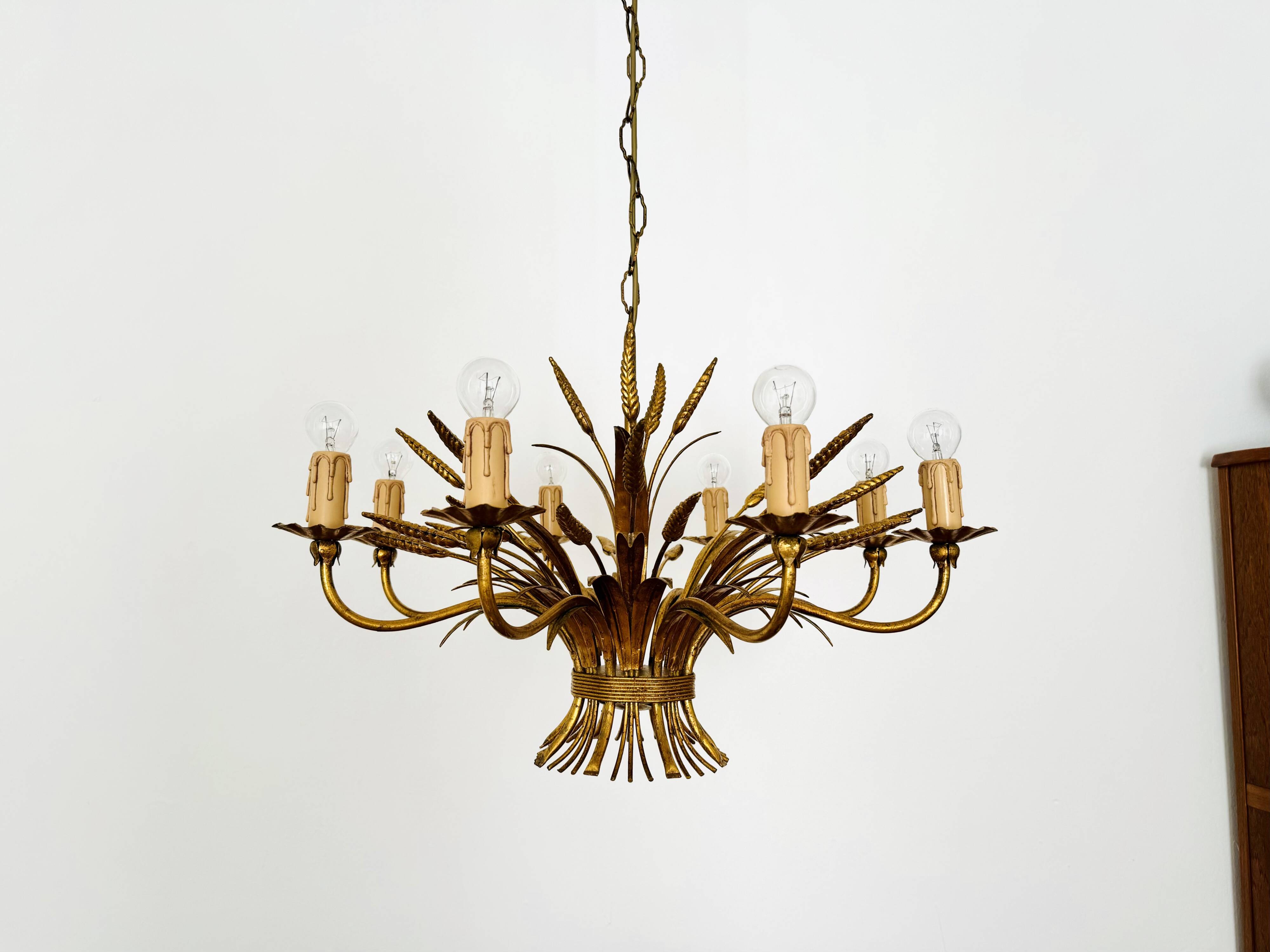 Italian Hollywood Regency Chandelier by Hans Kögl