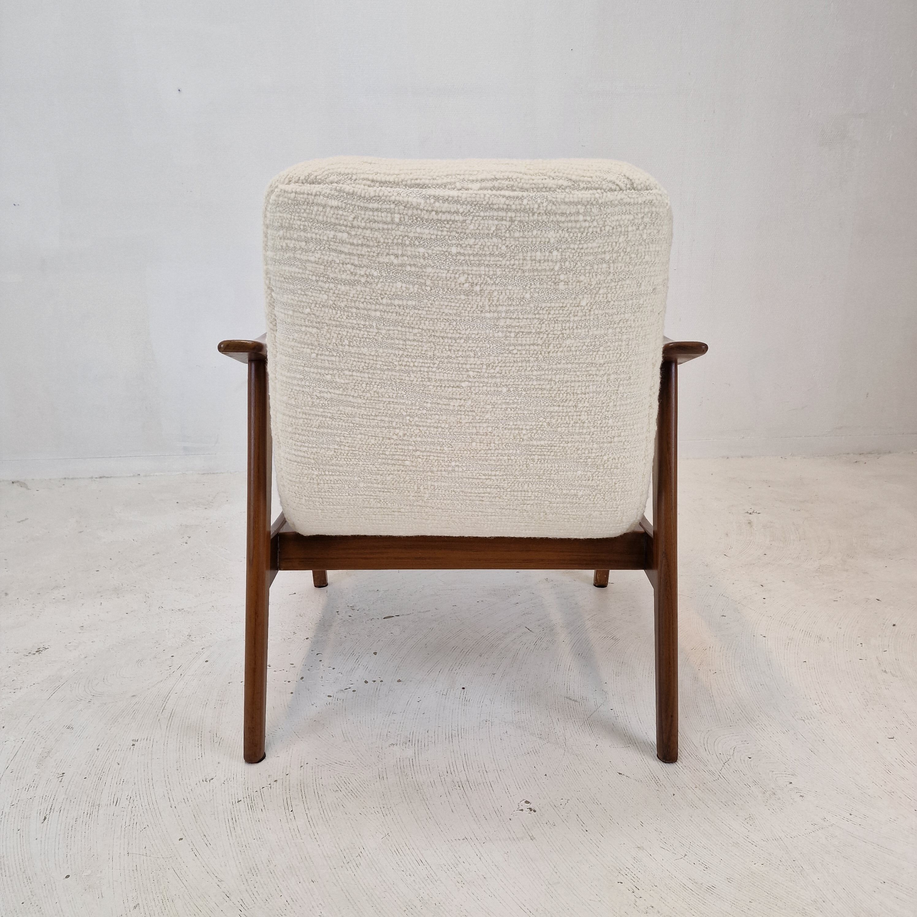 Mid Century Teak Wébé Armchair by Louis van Teeffelen, 1960's