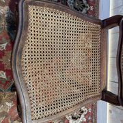 Set of 6 Louis XV chairs in walnut and cane