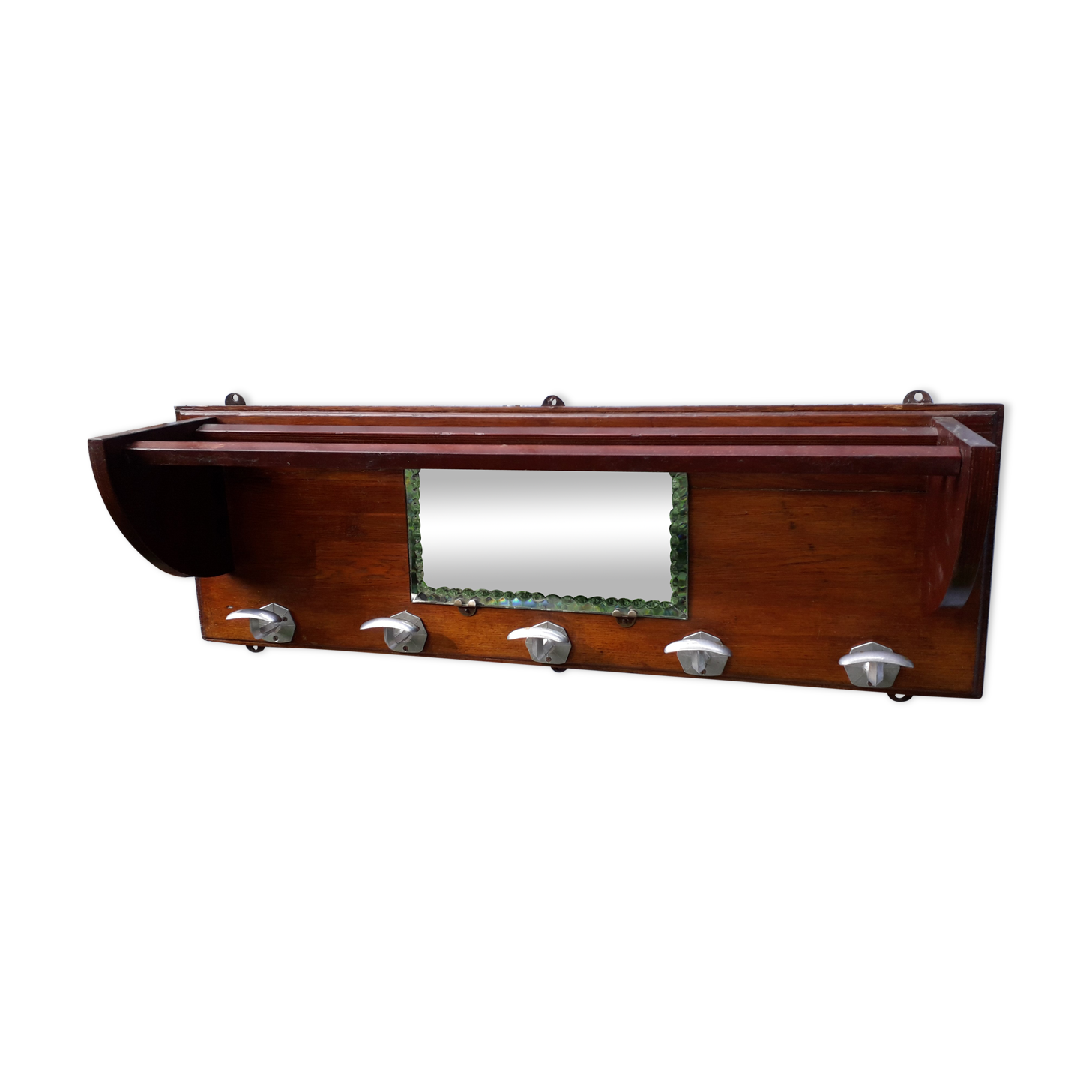 Art deco wall coat holder