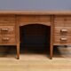 Solid oak pedestal desk, Régy establishments – 1940